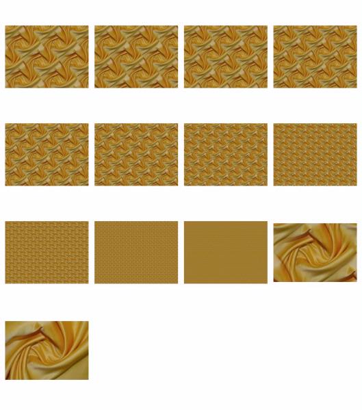 Silk Background Gold Yellow Set - 13 Sensational Pages