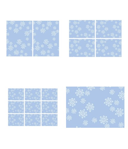 Snowflake Background Set 11 - 4 x A4 Pages to Download