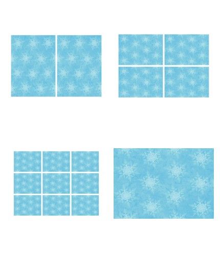 Snowflake Background Set 01 - 4 x A4 Pages to Download