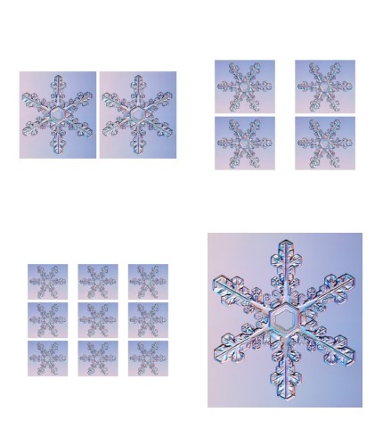 Sensational Snowflake Set 12 - 4 x A4 Pages to Download