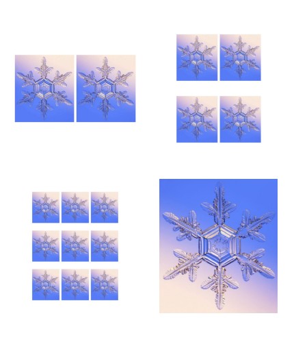 Sensational Snowflake Set 08 - 4 x A4 Pages to Download