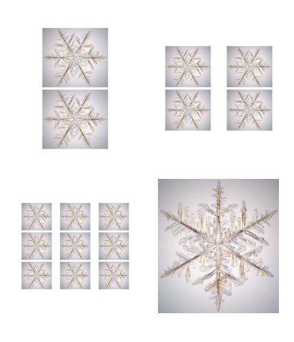 Sensational Snowflake Set 09 - 4 x A4 Pages to Download