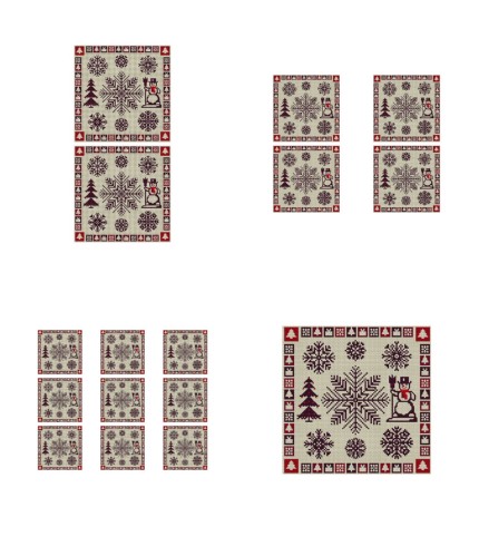 Stunning Snowflake Tapestry - 4 x A4 Pages to Download