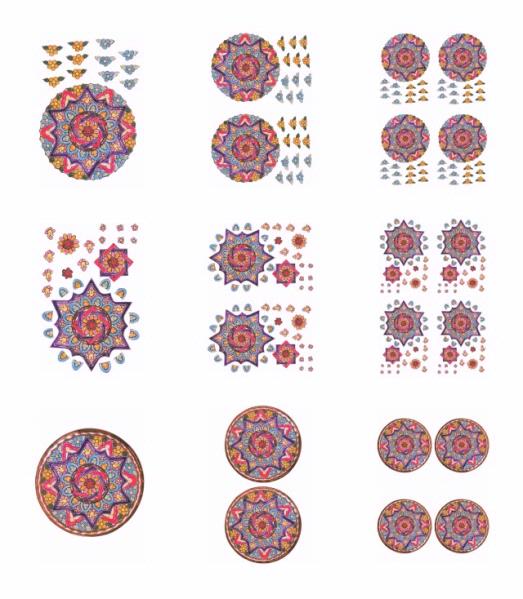 Spanish Plates Decoupage Set 4 - 9 x A4 sheets to DOWNLOAD