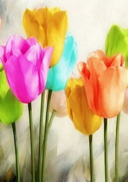 Spring Flowers Tulip Set - 39 Pages to Download