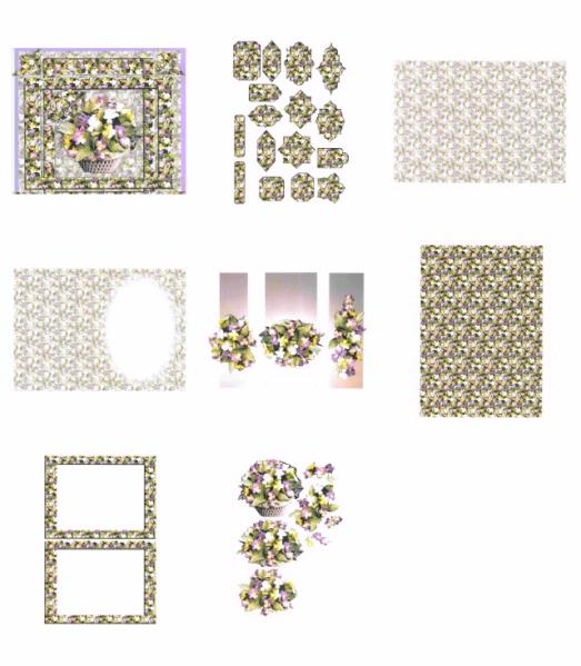 Sues Porcelain Flower Card Project 03 - 8 pages to DOWNLOAD