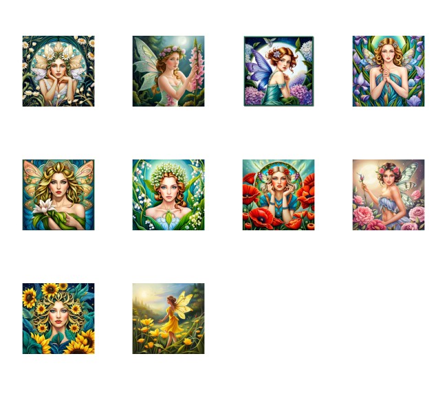 Summer Flower Fairy Collection - ALL 10 SETS 320 Pages to Download