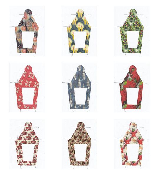 ..Christmas Lanterns 01 Complete Set <b>ALL 9 SETS and BASIC SET all in 6 Sizes</b>