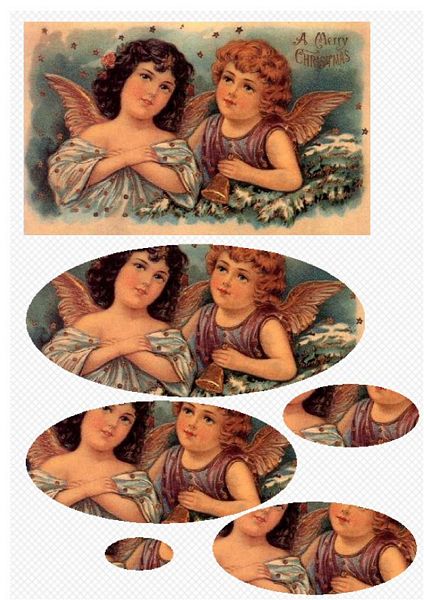 Cherub A5 Oval Stackers - 1 x A4 Page to DOWNLOAD