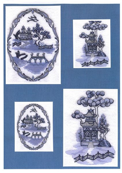 Fabulous Willow Pattern Set <b>DOWNLOAD - 7 Pages