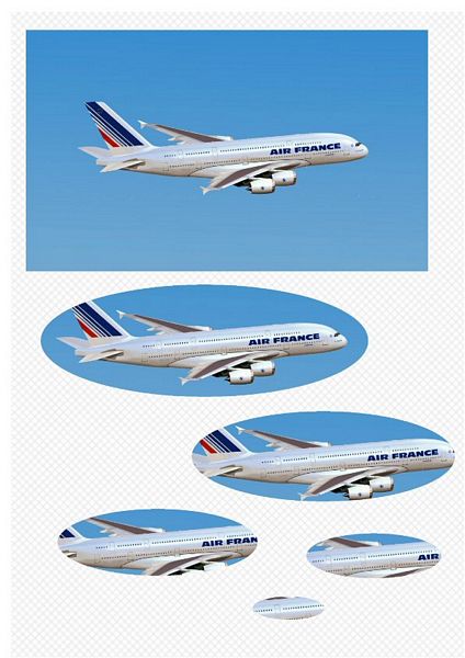 Airbus 380 Oval Stackers - 1 x A4 Page to DOWNLOAD