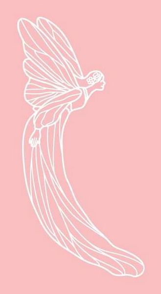 Digital White Work Angel 2 <b>Pink 4 Sizes - 4 x A4 Sheets Download