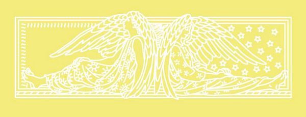 Digital White Work Angel 1 <b>Yellow 4 Sizes - 4 x A4 Sheets Download