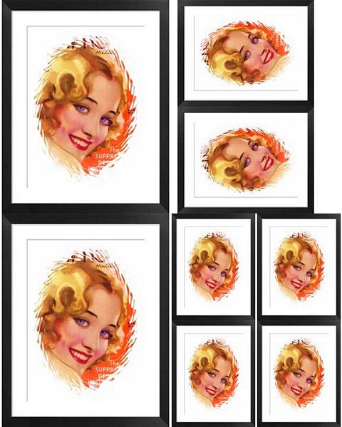Art Deco Ladies <B>Both Sets</B> - 12 Designs - 108 Images - 24 x A4 Sheets