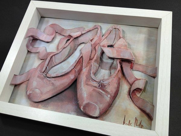 Ballet Shoes 3D Frame Project Download - 9 x A4 Pages