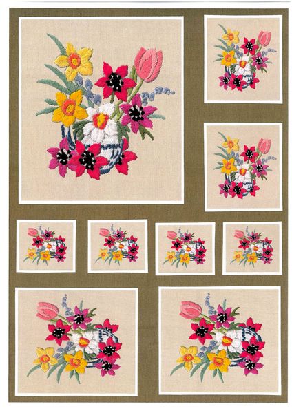 Dot's Heirlooms Bold Bloom Extras - 20 x A4 Pages to DOWNLOAD