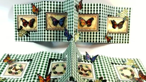 Butterfly Concertina Swinging Card Project - 7 Pages to Download
