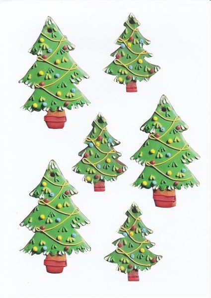 Decorative Christmas Tree Set - 22 Pages to Download