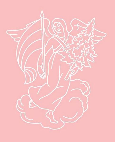 Digital White Work Angel 3 <b>Pink 4 Sizes - 4 x A4 Sheets Download
