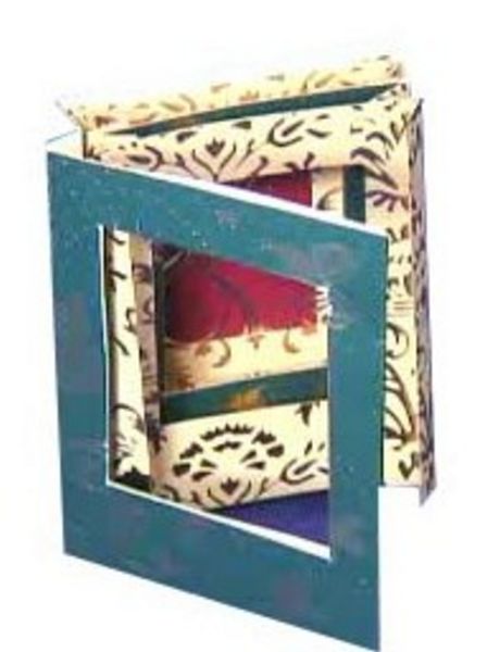 Concertina Book Card Template <b>Rectangle - 3 Sizes - 7 x A4 Pages