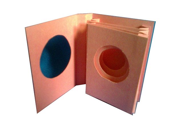 Concertina Book Card Template <b>Round - 3 Sizes - 7 x A4 Pages