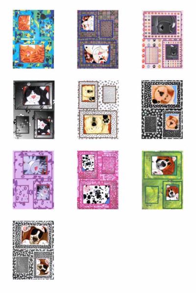 Cute Cat & Dog Toppers - 10 sheets of Toppers to DOWNLOAD