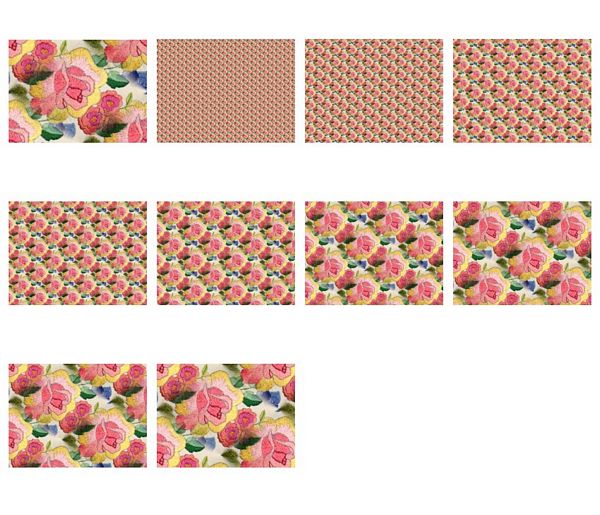 Dot's Heirlooms Bouquet Backing Papers Set 06 - 10 Pages to Download