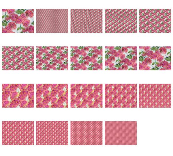 Dot's Heirlooms Bouquet Backing Papers Set 08 - 19 Pages to Download