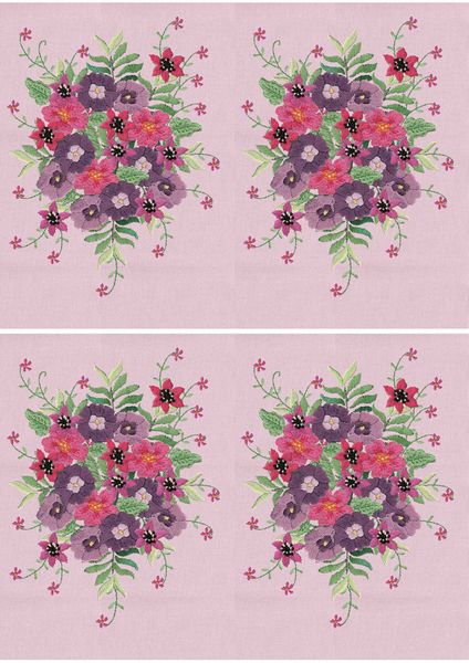 Dot's Heirlooms Bold Blooms Set 10 - 88 x A4 Pages <b>DOWNLOAD