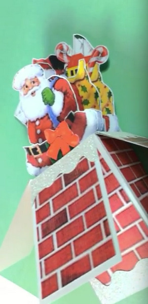 Folding Box Card Father Christmas Project - 6 Sizes