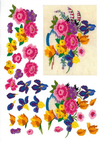 Floral Decoupage Full Set - 24 x A4 sheets to DOWNLOAD