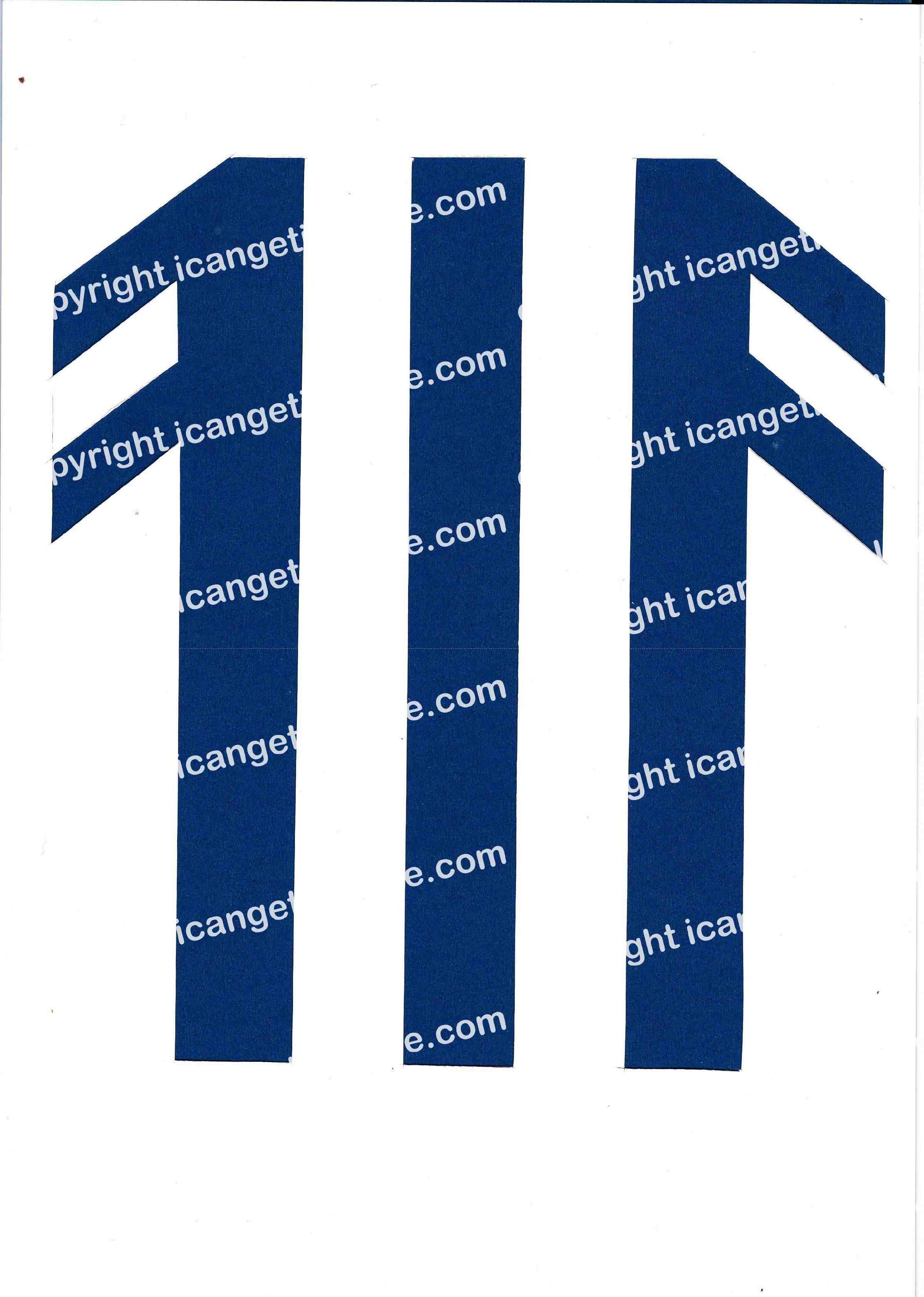 Football Set - Dark Blue and White Vertical Strip - <B>WATERMARK NOT ON PURCHASED SET</B> 300 Pages to Download