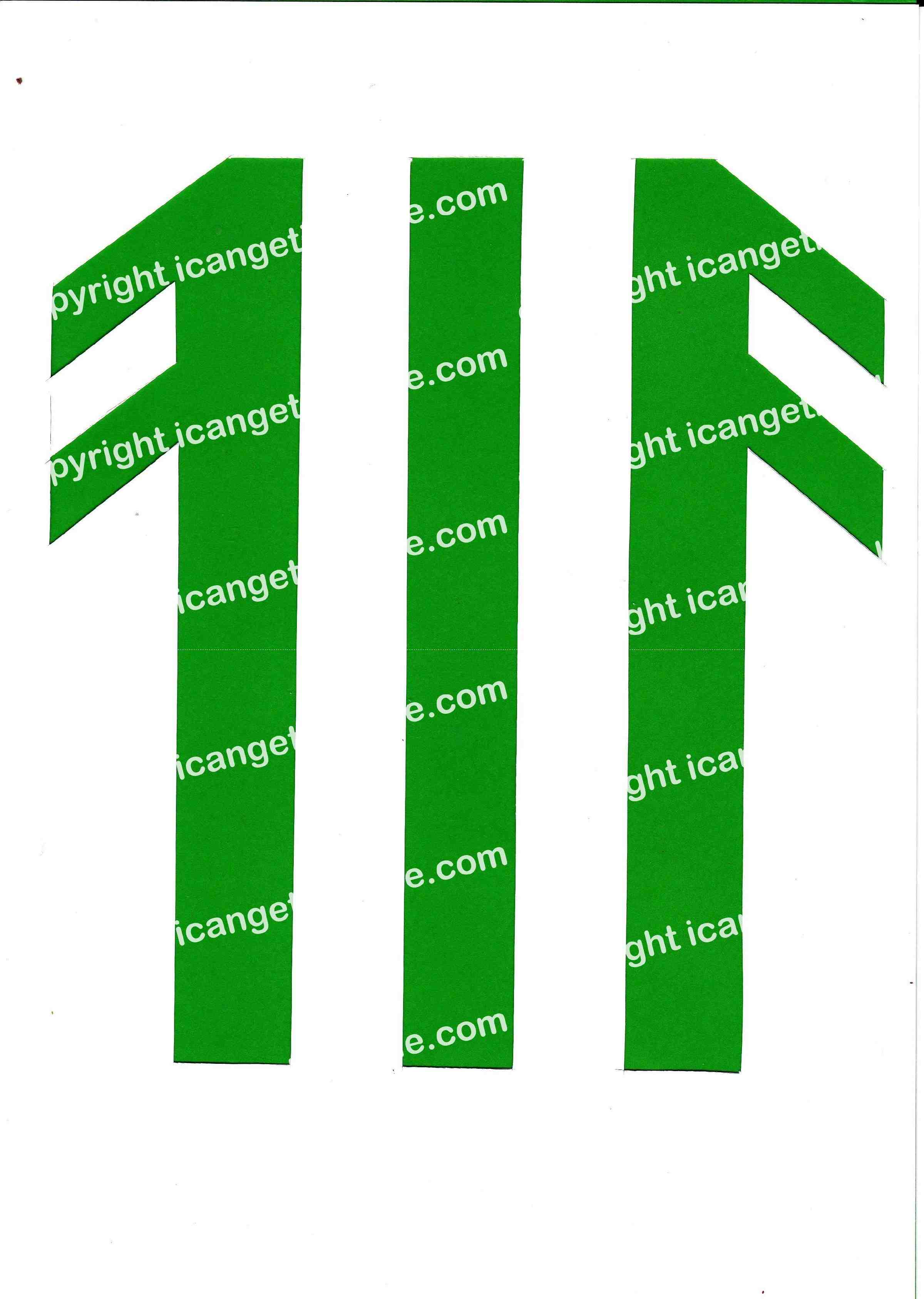 Football Set - Green and White Vertical Strip - <B>WATERMARK NOT ON PURCHASED SET</B> 300 Pages to Download