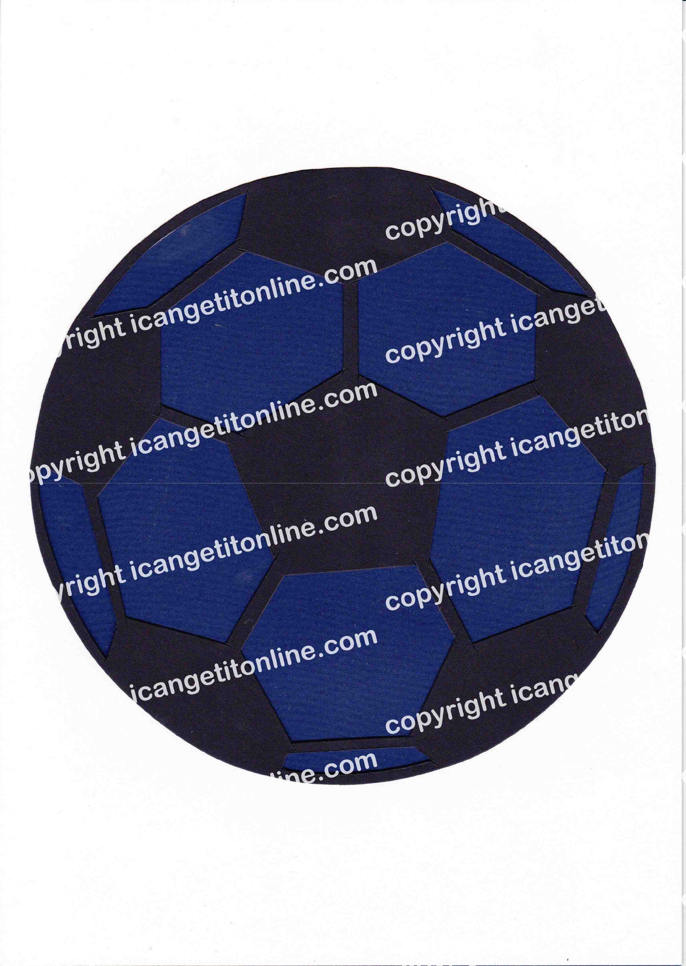 Football Set - Royal Blue Strip - <B>WATERMARK NOT ON PURCHASED SET</B> 300 Pages to Download
