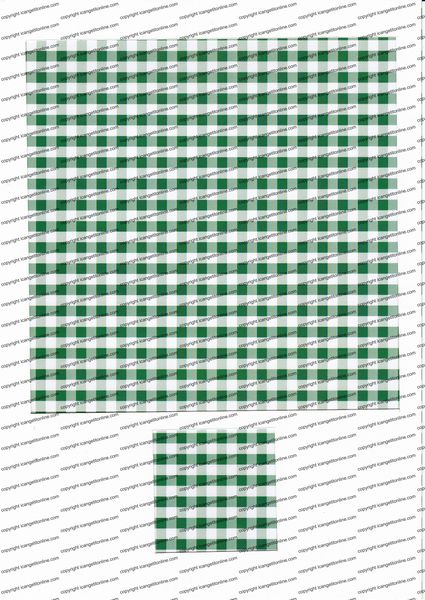Gingham Folding Papers <b>Green</b> 26 Pages to Download