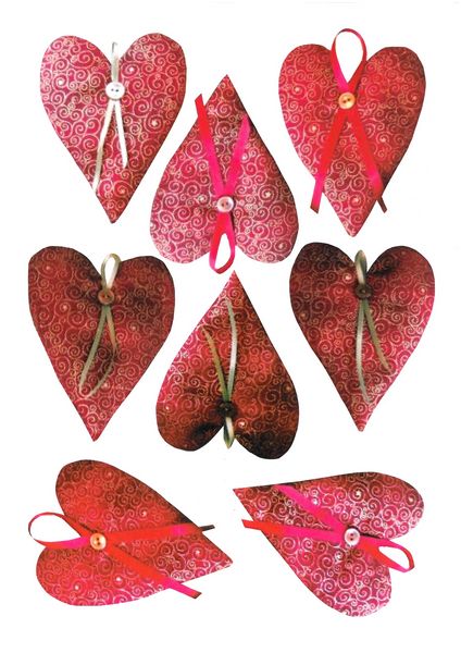 Heart Set 6 - Toppers and 3D Sheets - 18 Pages to Download