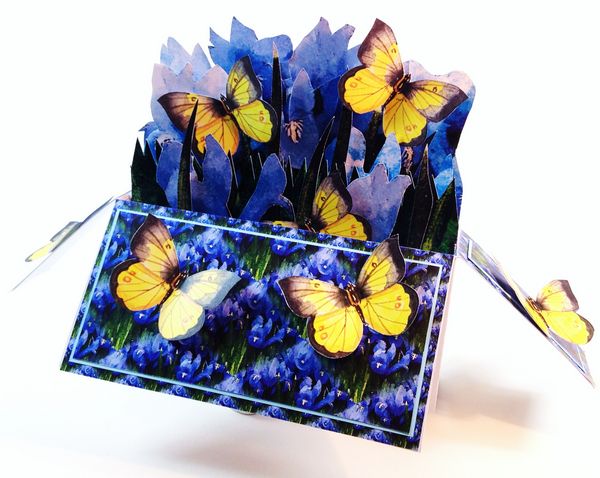 FREE DOWNLOAD - Oblong Folding Box Card Iris Project - 6 Sizes