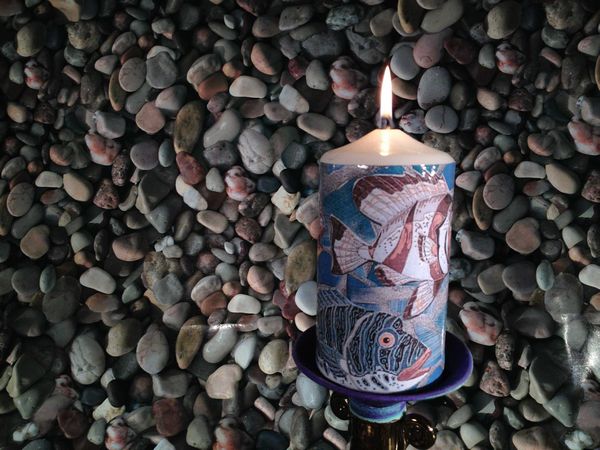 Mosaic Fish Project Candle Download Set - 9 x A4 Pages