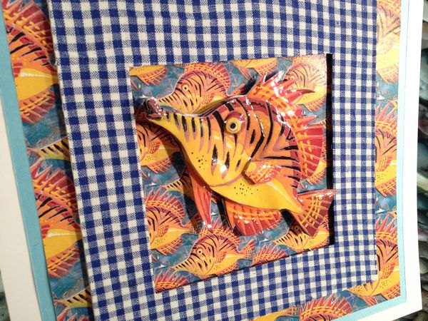Mosaic Fish Project Card 26 Download Set - 5 x A4 Pages