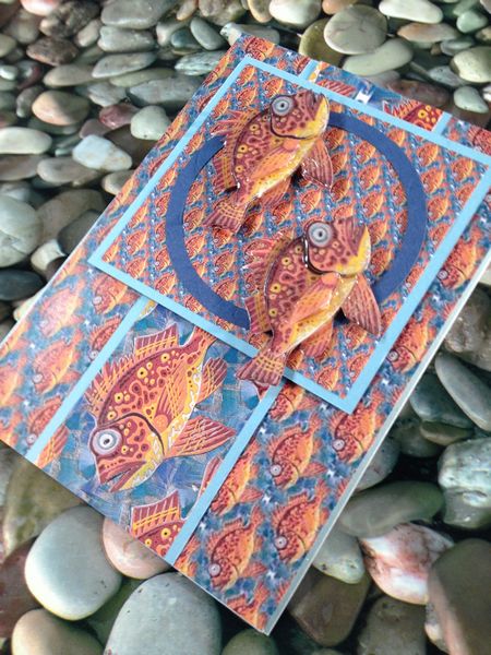 Mosaic Fish Project Card 1 Download Set - 7 x A4 Pages