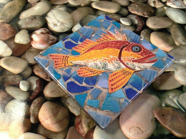 Mosaic Fish Project Coaster Download Set - 7 x A4 Pages