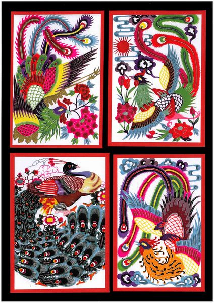 Oriental Bird Topper Sheets - 2 A4 sheets to DOWNLOAD