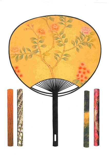 Oriental Designs 01 Fans Large Size - 8 x A4 Pages to DOWNLOAD