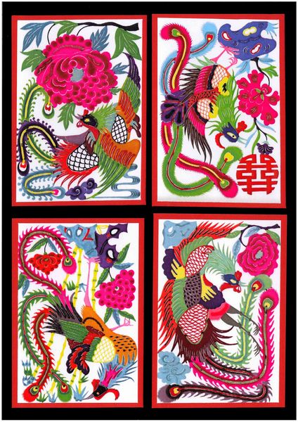 Oriental Bird Topper Sheets - 2 A4 sheets to DOWNLOAD