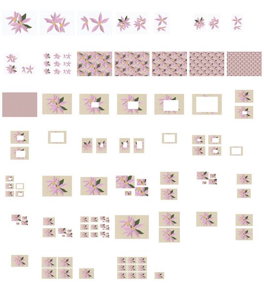 Pink Orchid Set 01 Download - 46 Pages
