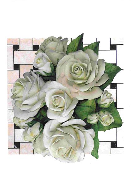 Porcelain Flowers Set 14 - 49 x A4 Pages to DOWNLOAD