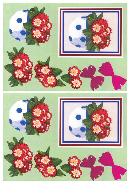 Potted Flowers Decoupage Sheet Set 3 A6 - 1 x A4 Page to DOWNLOAD