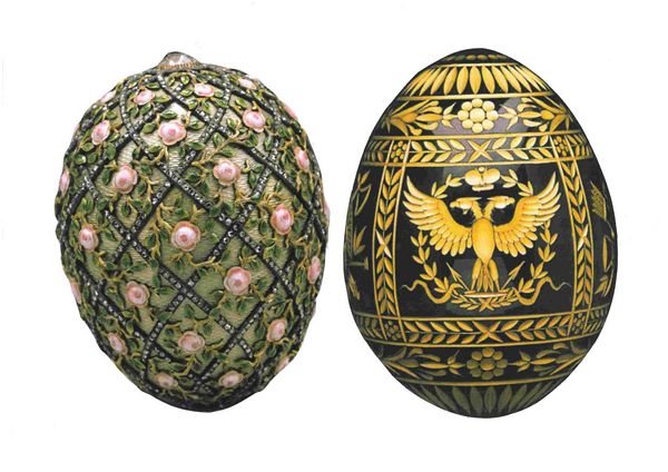 Russian Hand Decorated Egg Set 05 - 3 Pages to DOWNLOAD