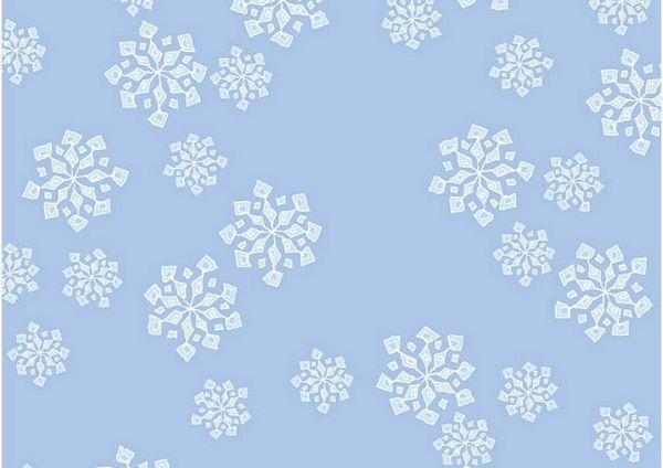 Snowflake Background Set 10 - 4 x A4 Pages to Download