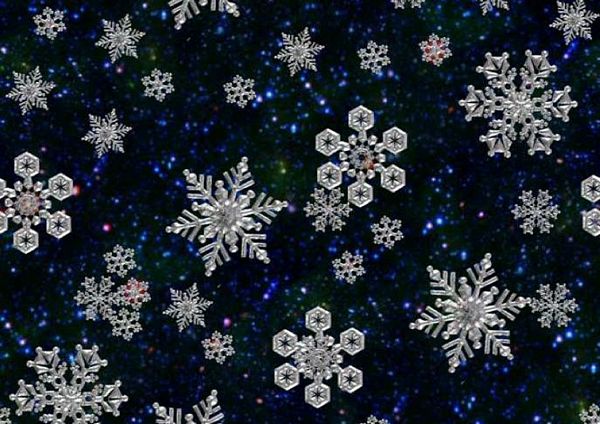 Snowflake Background Set 08 - 4 x A4 Pages to Download